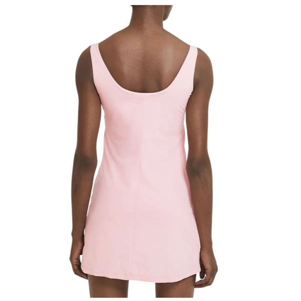 Nike Luxe Training Dress Pink Bliss Large Built-In Shorts Slim Fit NWT - Picture 4 of 6